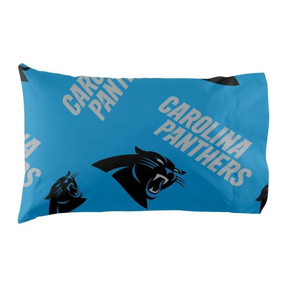 Carolina Panthers NFL Full 5 Piece Comforter Bedding Team Logo Bed in Bag Set